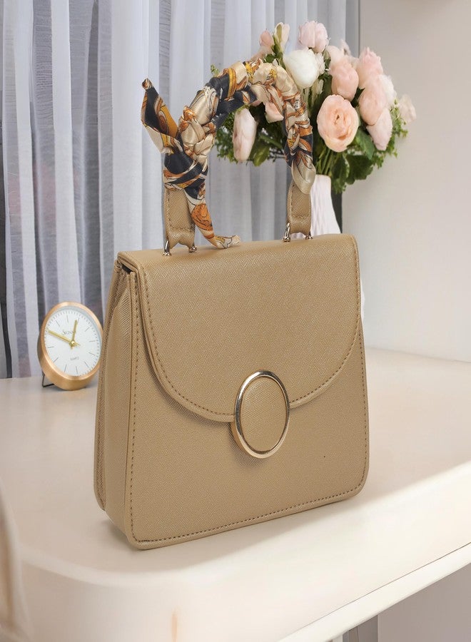 Mochi Women Bronze Formal PU Soft Body Lock closure Solid Sling Bag with 1 Pocket and 1 compartments(66-853) - Image 2